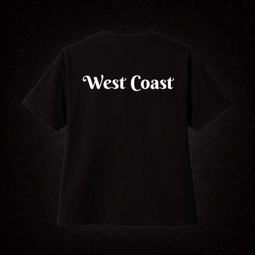 Dark West Coast Oversized Boxy Tee