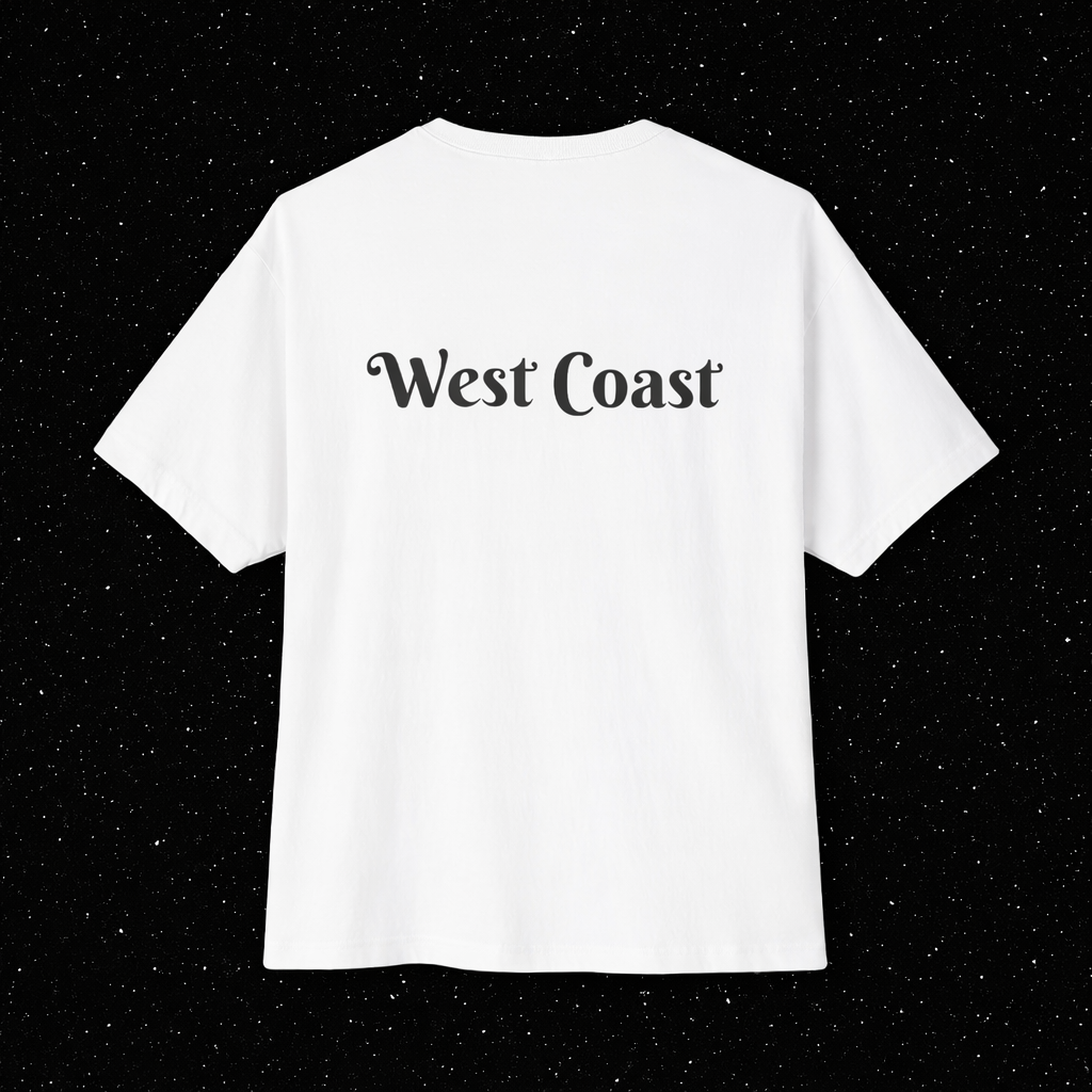 West Coast Boxy Tee white