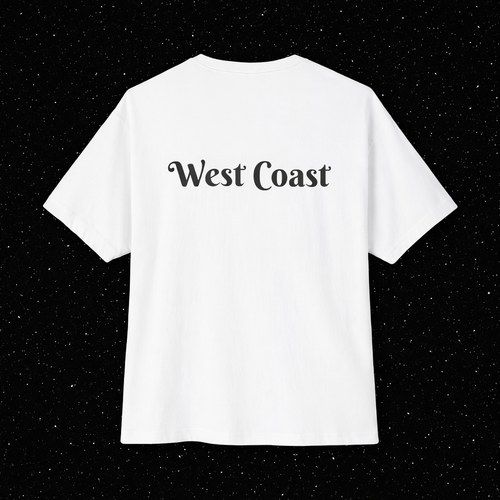 West Coast Boxy Tee white